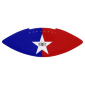 Amerikaans football met vlag van San Antonio (Paneel)