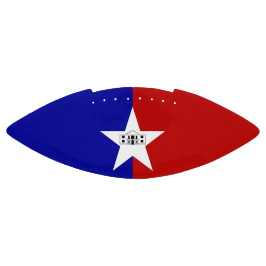 Amerikaans football met vlag van San Antonio (Paneel)