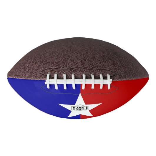 Amerikaans football met vlag van San Antonio (Voorkant)