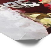 Amerikaans Football mooie abstracte retro-poster Poster (Hoek)