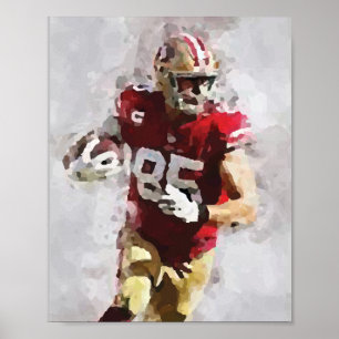 Amerikaans Football mooie abstracte retro-poster Poster