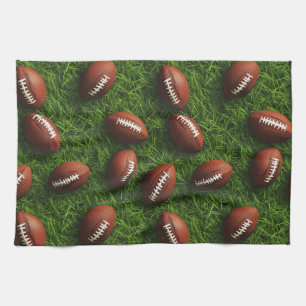 Amerikaans Football Naadloos Sportpatroon Theedoek