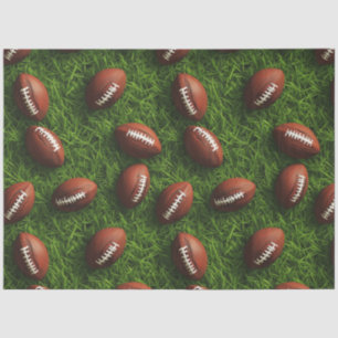 Amerikaans Football Naadloos Sportpatroon Tissuepapier