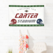 Amerikaans Football Navy Red, alle leeftijden van Spandoek (Insitu)