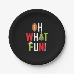 Amerikaans Football Oh wat een feestelijke kerst Papieren Bordje