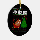 Amerikaans football ontwerp keramisch ornament (Rechts)