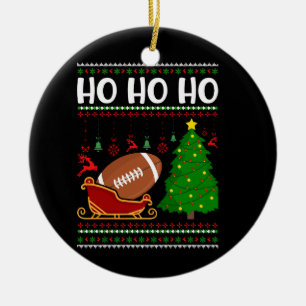 Amerikaans football ontwerp keramisch ornament
