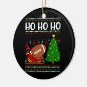 Amerikaans football ontwerp keramisch ornament (Links)