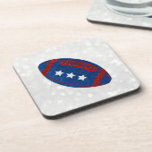 Amerikaans Football op 4 juli Bier Onderzetter (Linkerzijde)