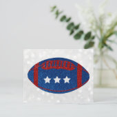 Amerikaans Football op 4 juli Briefkaart (Staand voorkant)