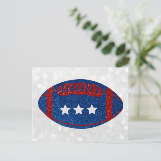 Amerikaans Football op 4 juli Briefkaart (Staand voorkant)
