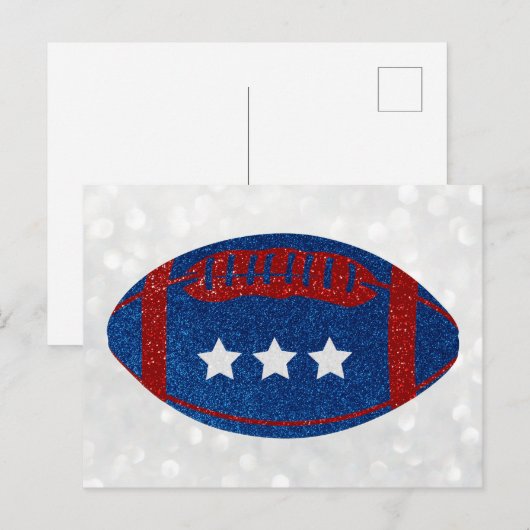 Amerikaans Football op 4 juli Briefkaart (Voorkant / Achterkant)