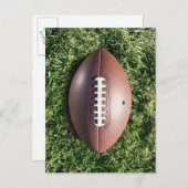 Amerikaans football op gras briefkaart (Voorkant / Achterkant)