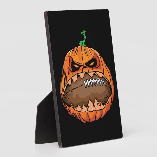 Amerikaans Football op Halloween Fotoplaat (Zijkant)