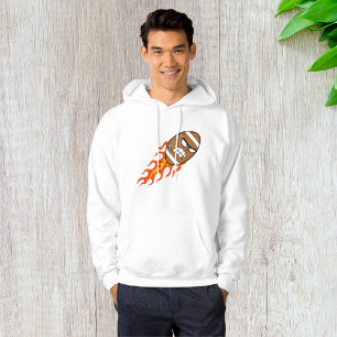 Amerikaans Football op vuur Mannen hoodie
