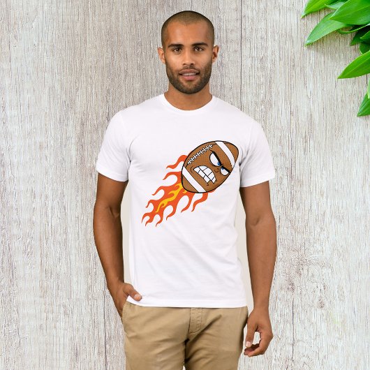 Amerikaans Football op vuur Mannen T-shirt