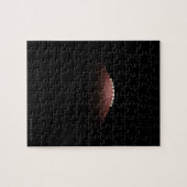 Amerikaans football op zwarte achtergrond legpuzzel (Horizontaal)