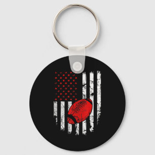 Amerikaans Football Patriottisch Sport Lover C Sleutelhanger