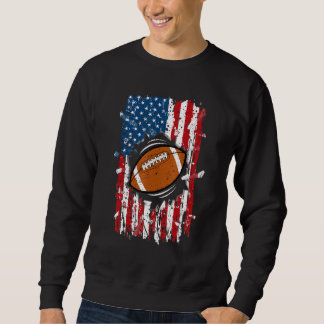 - Amerikaans Football - Patriottische vlaggen S Trui