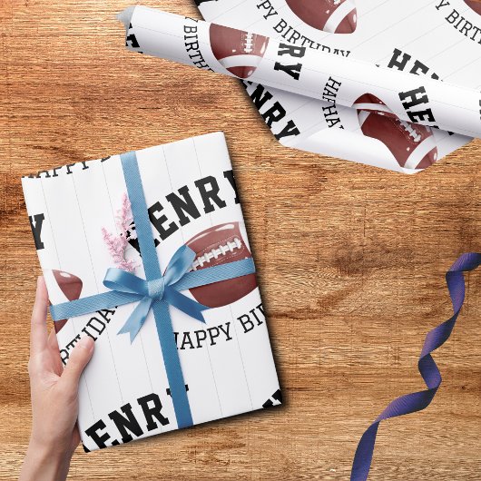 Amerikaans Football Patroon Cadeaupapier