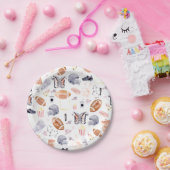 Amerikaans Football Patroon Papieren Bordje (Feest)