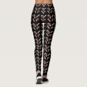 Amerikaans Football Pattern Design Leggings (Achterkant)