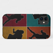 Amerikaans Football Player-kunstwerk Case-Mate iPhone Case (Achterkant (horizontaal))