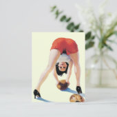  Amerikaans football poster Briefkaart (Staand voorkant)