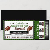 Amerikaans Football Roockie van het Jaar Verjaarda Kaart (Voorkant / Achterkant)