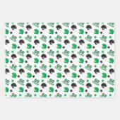 Amerikaans Football rood, blauw en groen Inpakpapier Vel (Voorkant 3)