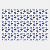 Amerikaans Football rood, blauw en groen Inpakpapier Vel (Voorkant 2)