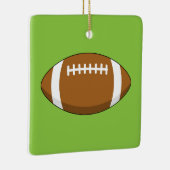 Amerikaans Football Rugby Ball Keramisch Ornament (Rechts)