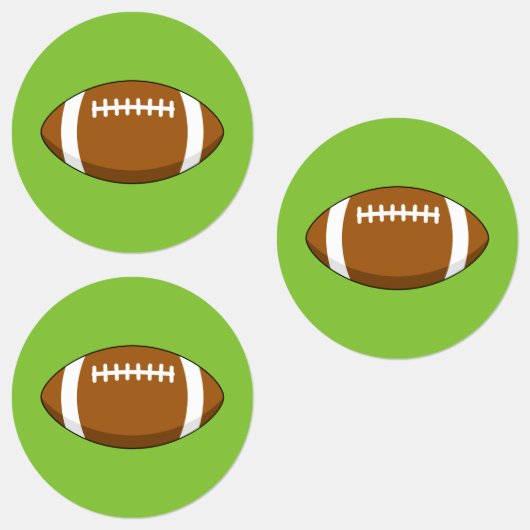 Amerikaans Football Rugby Ball Labels (Groep)