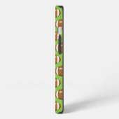 Amerikaans Football Rugby Ball Pattern iPhone Hoesje (Linkerkant)