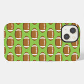 Amerikaans Football Rugby Ball Pattern iPhone Hoesje (Achterkant horizontaal)