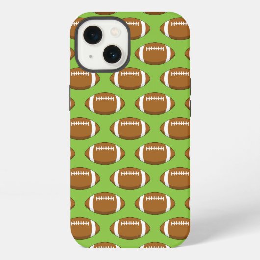 Amerikaans Football Rugby Ball Pattern iPhone Hoesje (Achterkant)