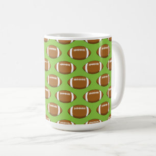 Amerikaans Football Rugby Ball Pattern Koffiemok