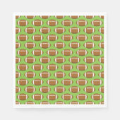 Amerikaans Football Rugby Ball Pattern Servet (Voorkant)