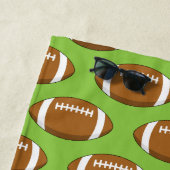 Amerikaans Football Rugby Ball Pattern Strandlaken (In situ)