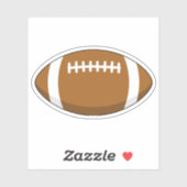 Amerikaans Football Rugby Ball Sticker (Vel)