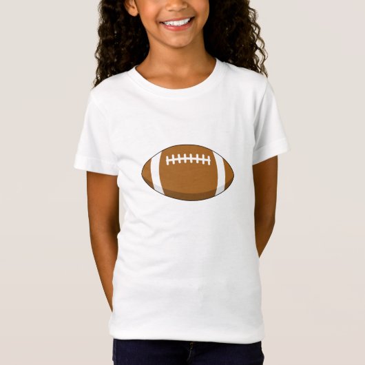 Amerikaans Football Rugby Ball T-shirt (Voorkant)