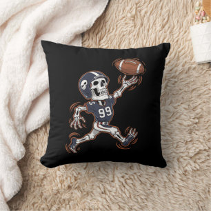 Amerikaans Football Skeleton Halloween Football Kussen