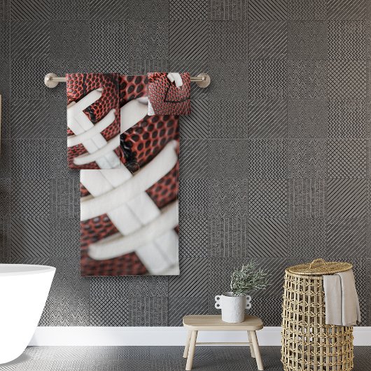 Amerikaans Football Sluiten Foto Bad Handdoek