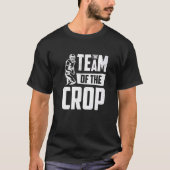 Amerikaans Football Speler Team van de Crop Linema T-shirt (Voorkant)