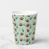 Amerikaans Football Sportpatroon Papieren Bekers (Rechts)