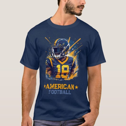 AMERIKAANS FOOTBALL T-SHIRT (Voorkant)