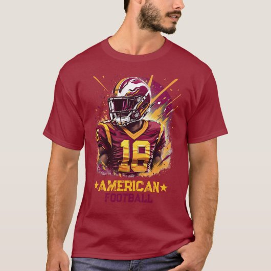 AMERIKAANS FOOTBALL T-SHIRT (Voorkant)
