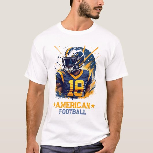 AMERIKAANS FOOTBALL T-SHIRT (Voorkant)