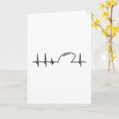 Amerikaans Football Team Hartslag Cadeau Idee Kaart (Gele Bloem)