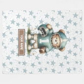 Amerikaans Football Teddy Blanket voor kleine jong Fleece Deken (Voorkant (Horizontaal))